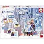 Educa - Puzzle 4v1 Superpack Frozen - puzzle, memory, domino - 40 - 99 piese