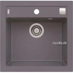 Alveus Formic 20 Мивка от стоманен композит, метално сива 52x51 см (1103762) Мивка за вграждане