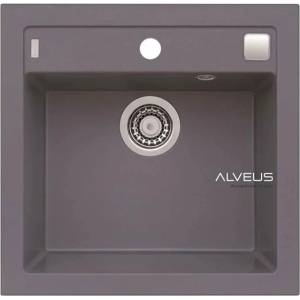 Alveus Formic 20 Мивка от стоманен композит, метално сива 52x51 см (1103762) Мивка за вграждане