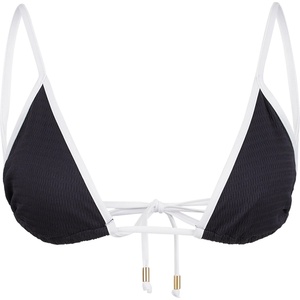 Seafolly Дамско бикини горнище Seafolly Women's Beach Bound Slide Tri Bikini top - Black - размер 36 (EU) (150-5768-0213)