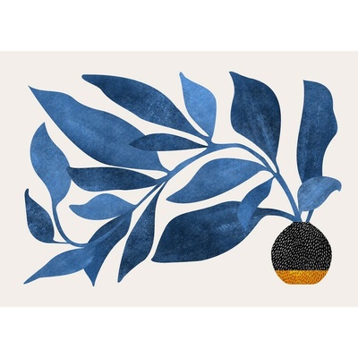 Plagát, Obraz - Wandering Ivy in Blue, Kristian Gallagher, 40 × 30 cm
