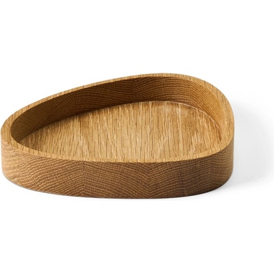 LIND DNA Декоративна дървена кутия за съхранение в естествен цвят 18x16x3 cm Curve M - LIND DNA (989980)
