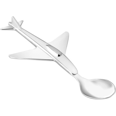 Zilverstad Детска лъжичка от неръждаема стомана в сребрист цвят Plane - Zilverstad (7522261)