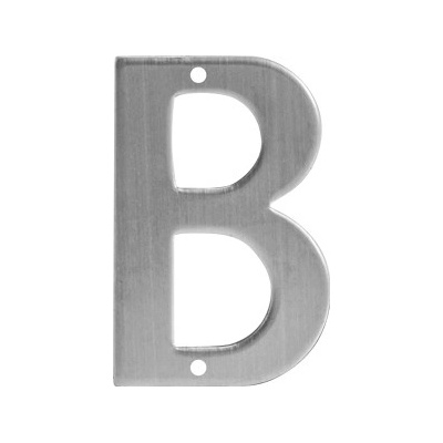 SO - BB - B951 - DOMOVÉ PÍSMENO "B" - 120 mm NEM - nerez matná | MP-KOVANIA.sk