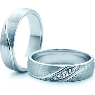 SAVICKI Сватбени халки: бяло злато, кръгли. 5 мм