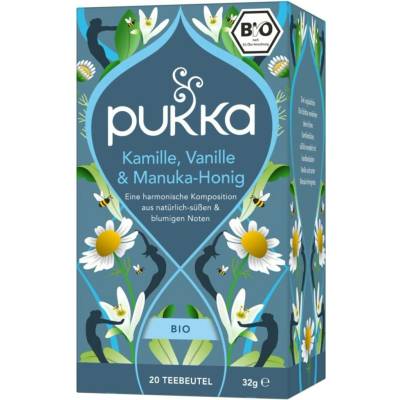 Pukka Herbs Ajurvédský Bio bylinkový čaj Kamilka Vanilka se sladkou chutí Manuka medu 20 ks
