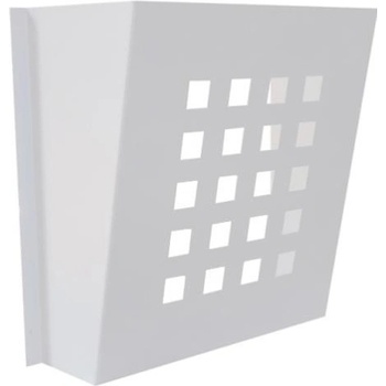 DOLS DV-02 RAL 9016 - lakovaný poštový košík, pre dverné vhody alebo letáky, biely