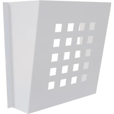 DOLS DV-02 RAL 9016 - lakovaný poštový košík, pre dverné vhody alebo letáky, biely