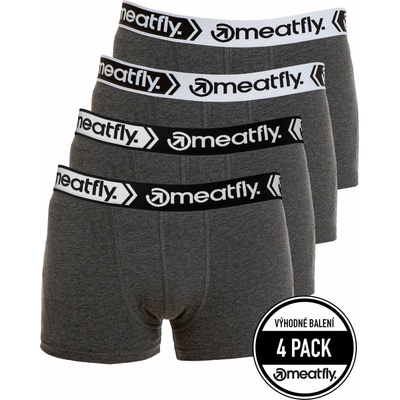 Meatfly мъжки боксерки Balboa Boxershorts Four Pack Grey Heather | Сива | Размер Meatfly | Siv | МЪЖЕ | S