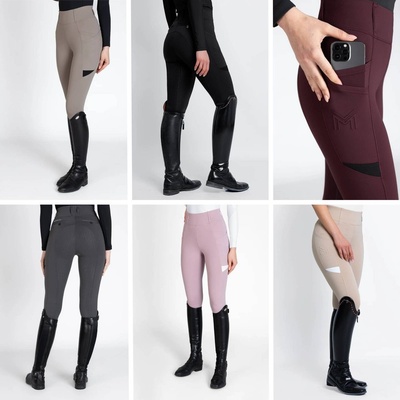 Maximilian Equestrian Tech Jeggings Full Grip dámské černá – Zbozi.Blesk.cz