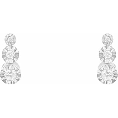 Eppi minimalistické náušnice s diamantmi Winona E42170