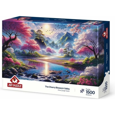 ART PUZZLE Tůňka pod třešňovými květy 1500 dílků