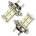 Диодна крушка h4 с 13 диода (h4l13smd)