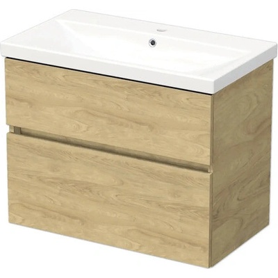 Kúpeľňová skrinka s umývadlom DAXX 80 cm dub Hickory DA 80 2Z H3730