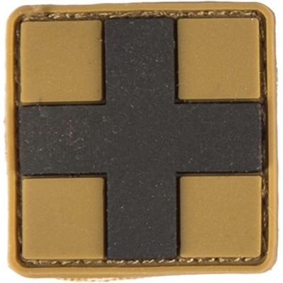 Gumová nášivka Mil-Tec First Aid SM - coyote