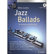 JAZZ BALLADS 16 nádherných jazzových balad + Audio Online / příčná flétna a klavír