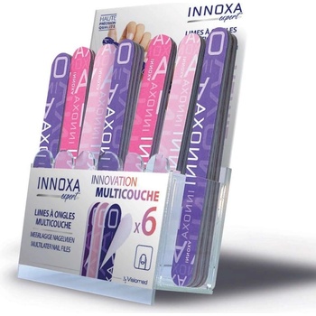 Innoxa VM-N66A šesťvrstvové pilníky na nechty 17,8 x 0,5 cm 48 ks