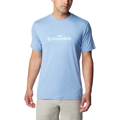 Columbia pánske komfortné tričko KWick Hike graphic SS Tee modré