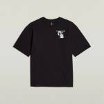 G Star Тениска G Star Industry Back Graphic Boxy T-Shirt - Dk Black