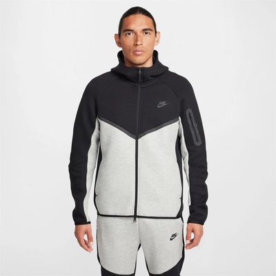 Nike Мъжки суичър Nike Tech Fleece Hoodie Mens - Black/Grey CB