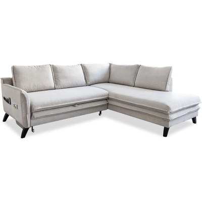 Miuform Светлобежов ъглов разтегателен диван десен ъгъл Charming Charlie - Miuform (Charming Charlie 2QL-HAEECR LIN1)