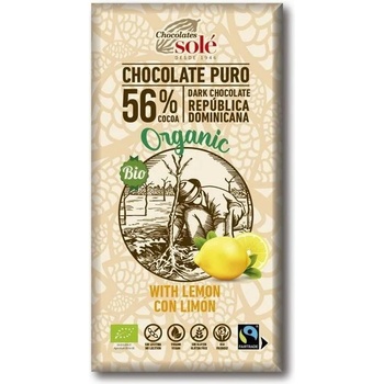 Chocolates Solé Шоколади Solé - 56% органичен шоколад с лимон