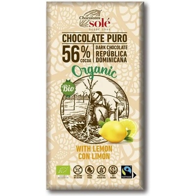 Chocolates Solé Шоколади Solé - 56% органичен шоколад с лимон