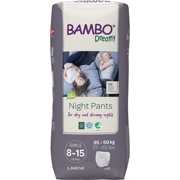 Bambo Dreamy Night Pants Girls 8-15 let 35-50 kg noční 10 ks
