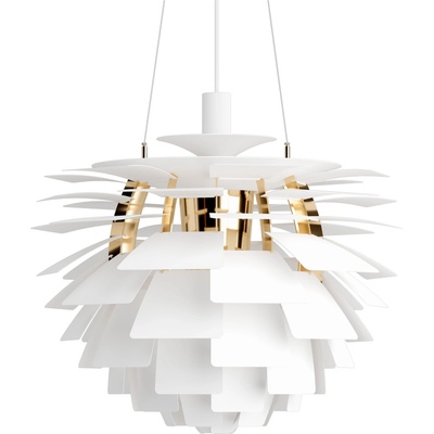 Louis Poulsen PH Artichoke Висяща лампа 60 см, бяла, месинг (5741115796)