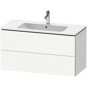 Duravit L-Cube - Шкафче за умивалник 55x102x48 см, 2 чекмеджета, матово бяло LC624201818 (LC624201818)