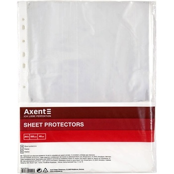 Image 1 of AXENT Джоб кристал лукс Axent de Luxe 40 микрона А4+ 100 бр. с перфорация (1303409-00-2004-00-A)