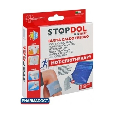 Pharmadoct STOPDOL Hot-Cold Hrejivé/chladiace vrecúško s ochranným obalom 17 x 13 cm