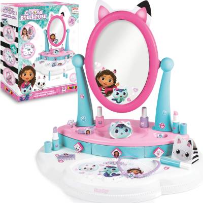 Smoby Gabby’s Dollhouse detský toaletný stolík s 12 doplnkami