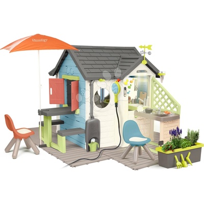 Smoby Domček s obchodom a reštauráciou pod lampou Chef House Life rozšíriteľný s meteorologickou sadou