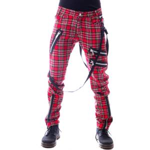 VIXXSIN мъжки панталони vixxsin - vincent - red tartan - p-vincentm-rt