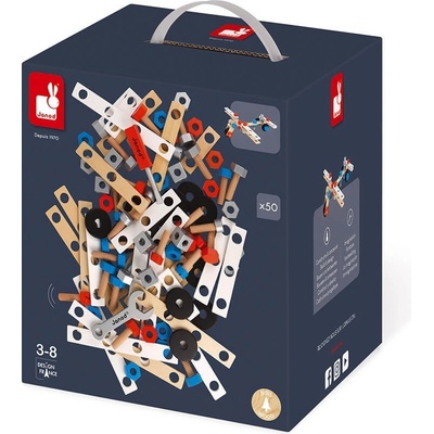 Janod BricoKids dětské nářadí a šrouby 50 ks