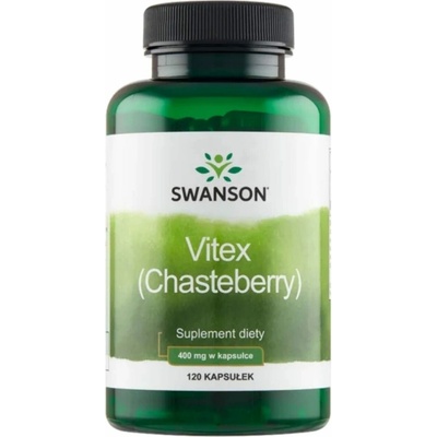 Swanson Chasteberry Fruit Drmek Vitex 400 mg 120 kapsúl