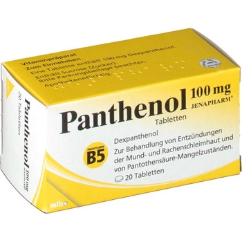 Panthenol 100 mg Jenapharm tbl.20 x 100 mg
