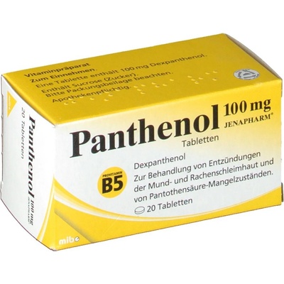 Panthenol 100 mg Jenapharm tbl.20 x 100 mg