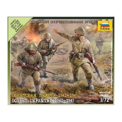 Zvezda Sovietska pechota WWII 1:72