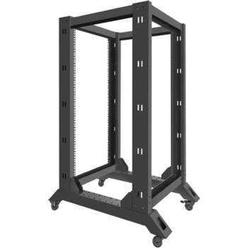 Lanberg Комуникационен шкаф Lanberg OR01-6822-B, 19", 22U, 600 x 800 x 1249.18, черен (OR01-6822-B)