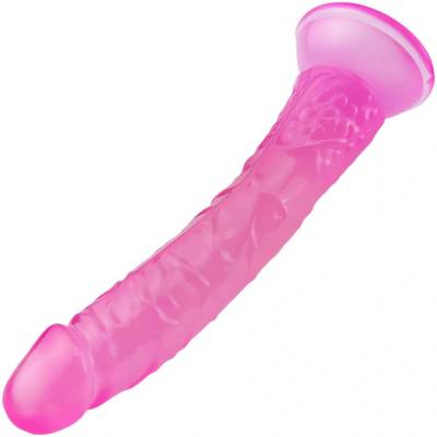 Sensual D26 Realistické dildo s přísavkou 21 cm růžové