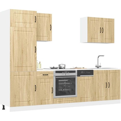 vidaXL Комплект кухненски шкафове от 7 части Kalmar, инженерно дърво (3314764)
