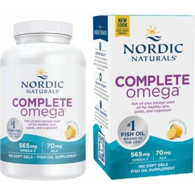 Nordic Naturals Komplexné omega mastné kyseliny 565 mg Kompletné omega Citrón 180 kapsúl
