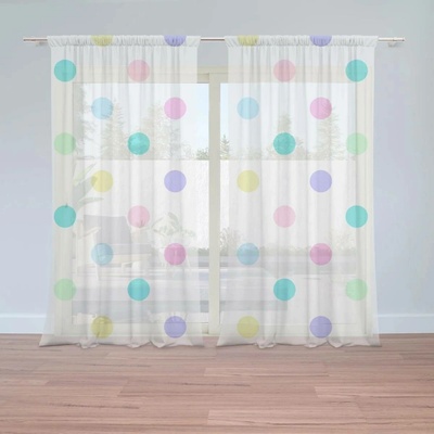 Sablio Záclony Puntík vedle puntíku: 2ks 150x250cm