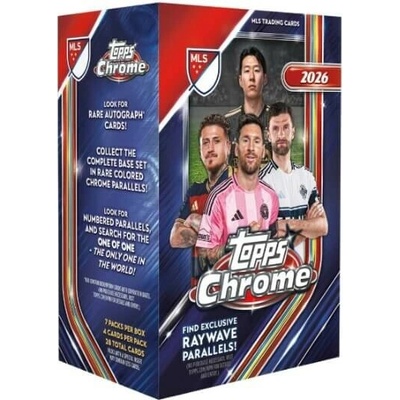 Topps 2026 Chrome MLS Major League Soccer Blaster Box