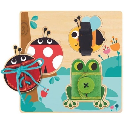 Tooky Toy Tooky Toy: 2 в 1 пъзел и дъска за игра с животни (TH942)