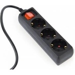 Gembird ENERGIE EG-PSU3-01 Energenie power strip for UPS C14, (3x Schuko) 0.6m, black with switch