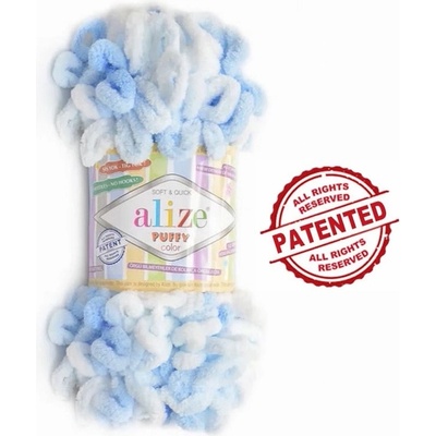 Alize Puffy Color - 5865 Modrý melír