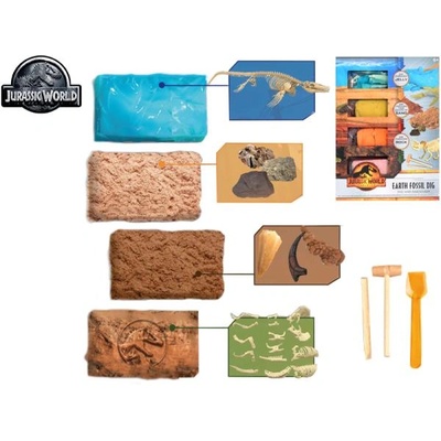 Mikro Джурасик свят комплект издълбай си динозавърски останки 4бр. вкаменелости